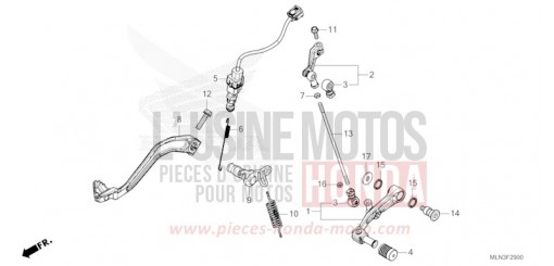 PEDALE CRF1100D3R de 2024